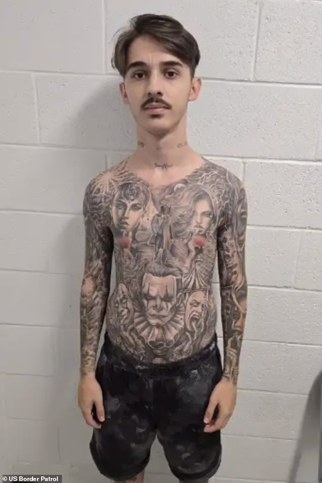 Border Patrol arrests illegal Romanian migrant covered in evil clown tattoos