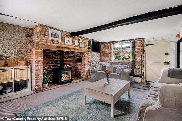 Bids for the property, located in the village of Turville in Buckinghamshire are starting at £375,000