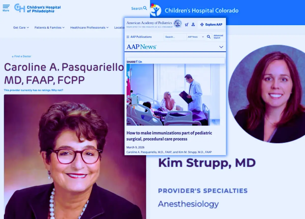 Dr. Caroline A. Pasquariello of Children's Hospital of Philadelphia and Dr. Kim Strupp of Children's Hospital Colorado