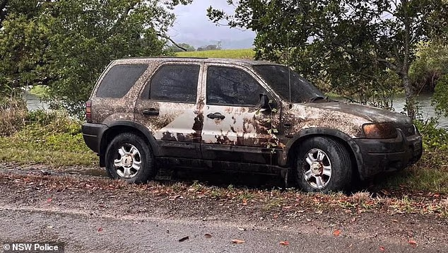 Ms Whear¿s gold Ford Escape wagon was pulled from the Rous River on Dulguigan Road