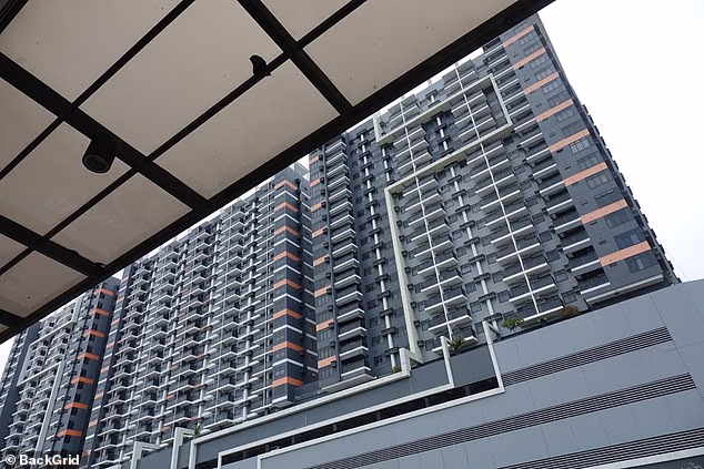 Thomas Sr moved to a home in this apartment block in Cebu in the Philippines last year