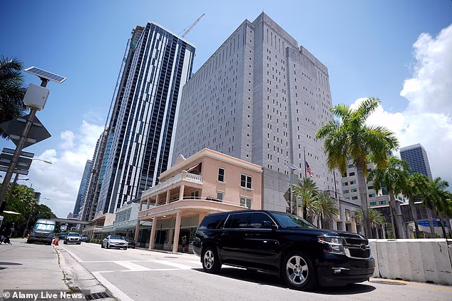 Andrew Tate's lawyer claims the influencer has become 'very sick' while at the Federal Detention Center in Miami, pictured, and has repeatedly been denied medical attention.
