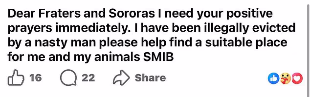 Ms Whear made about 11 posts about her troubles in an online group dedicated to spirituality and guidance