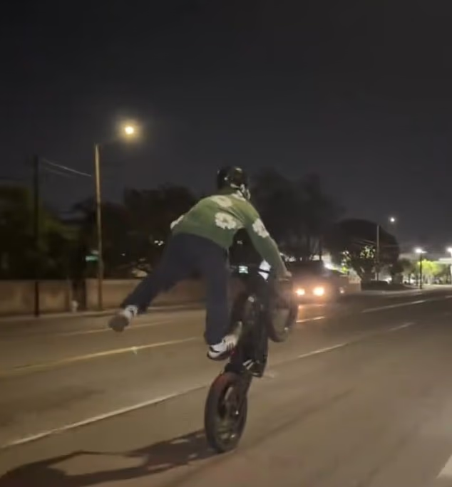 Nguyen was thrown from the motorbike in the May crash, with police saying that he was wearing a helmet but it was a traditional bicycle helmet and not designed for motorbike use