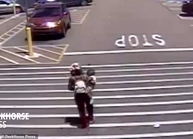 The footage showed Wiley's mother running out of the Walmart with the infant in her arms