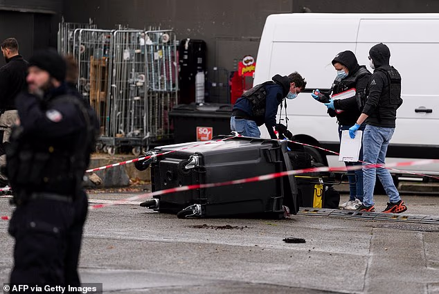 Police cordoned off the petrol station in Trappes, France, to investigate the deadly shooting on October 23, 2026
