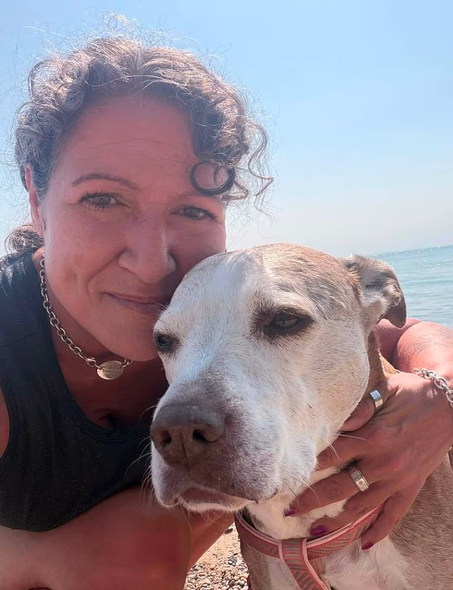 Mindi Giorlando-Timmons, pictured, is campaigning for stronger warnings on cannabis products after watching her teenage daughter suffer a debilitating illness she never knew marijuana could cause