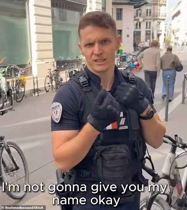 The Aussie tourist claimed that the police refused to give their names