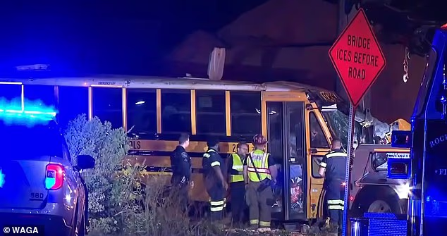 The crash prompted a massive emergency response presence. There were around 20 high schoolers on the bus