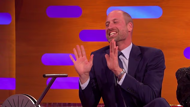 Prince William proves he's king of the sofa promoting his ecology awards on Graham Norton - as viewers hail 'down to earth' heir for being 'up for a laugh'