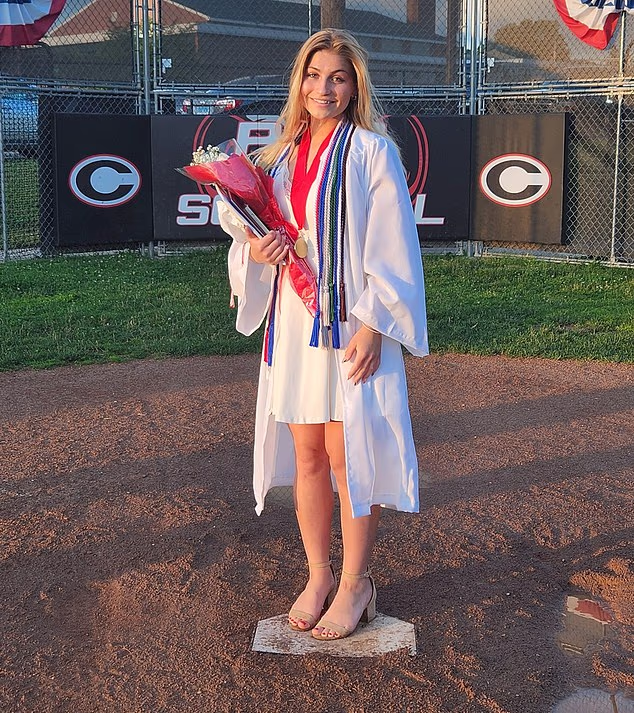 Chymbor graduated from high school in Connecticut in 2023 and was set to graduate from college in December. Picture source: Facebook