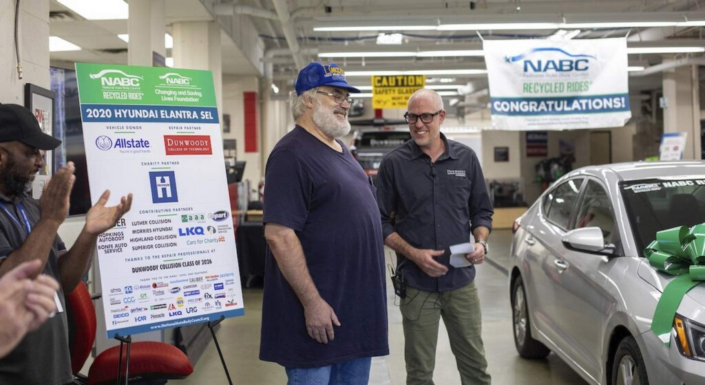 Disabled Veteran Receives Donated Car Beautifully Refurbished by Auto Collision Students