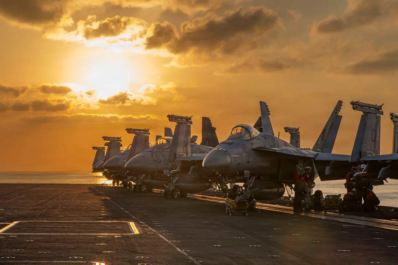 Aircraft is staged for flight operations on the flight deck of Nimitz-class aircraft carrier USS Abraham Lincoln (CVN 72) in support of Operation Epic Fury, Mar. 3, 2026. (U.S. Navy photo)