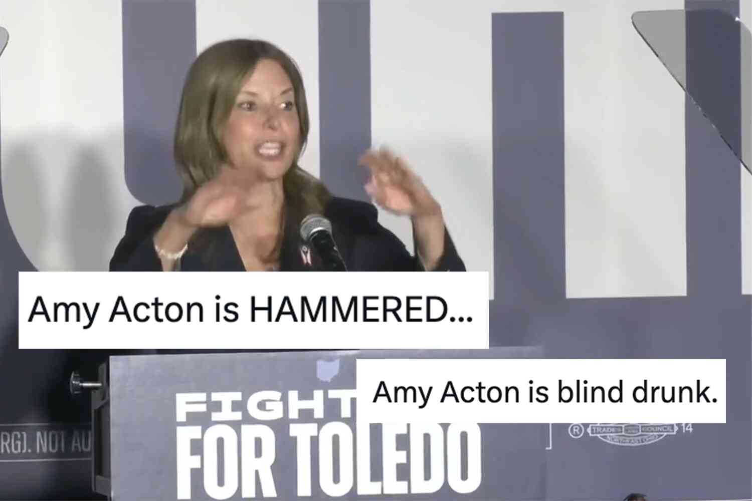 Thumbnail for Ohio, why does Amy Acton always sound more drunk than Kamala at wine night?
