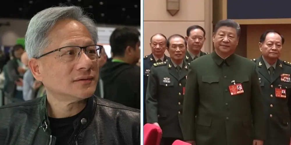Jensen Huang and Xi Jinping