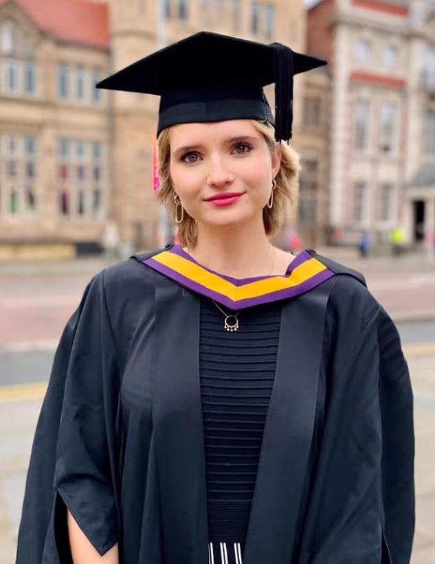 Ms Whittaker hit out at those who have pointed out her expensive education, saying she left Manchester with 'debts up to my neck'