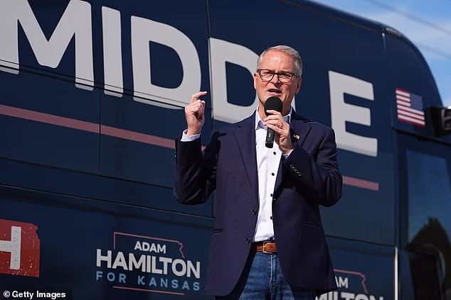 The attack comes as polls show Democrat candidate and megachurch pastor Adam Hamilton has taken a surprising lead over Marshall in traditionally-conservative Kansas