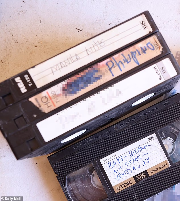 The Daily Mail also uncovered VHS tapes ¿ including one labeled 'Manila Nites.' The precise contents of the tapes are not known
