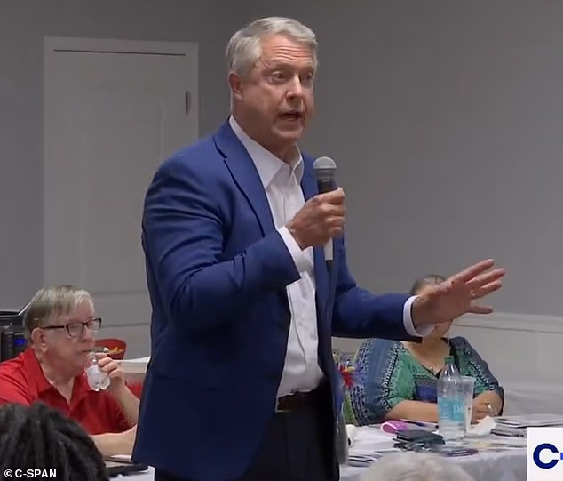 Kansas Senator Roger Marshall is facing backlash for claiming his Democrat rival is 'probably grooming children' in a desperate move as he faces a re-election loss