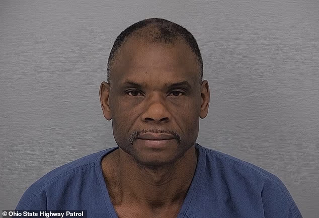 Truck driver Modou Ngom, 51, has been sentenced to 22-and-a-half years in prison after causing a horrific nine-vehicle crash that killed a young couple and their baby son in Ohio
