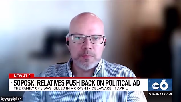 Lynnea's brother Jesse Mallen condemned the political advertisement featuring photos of his sister's family, saying relatives had never given permission for their loved ones to be used