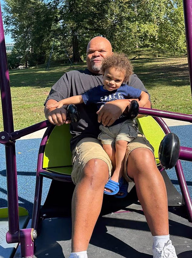 Kentre is seen here with his grandfather Al Baker in a picture shared to Quinton's social media