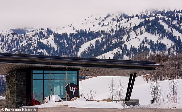 The gate house for the ultra exclusive ranch is seen here in a 2023 file photo
