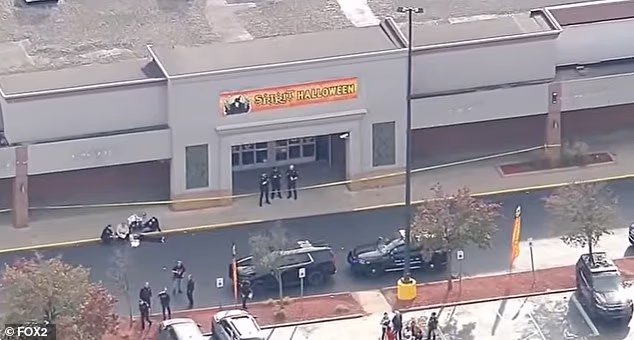 A Halloween horror has erupted in Michigan as a 21-year-old man was killed after being shot multiple times at a Spirit Halloween store in Madison Heights, Detroit around 2.04pm on October 30