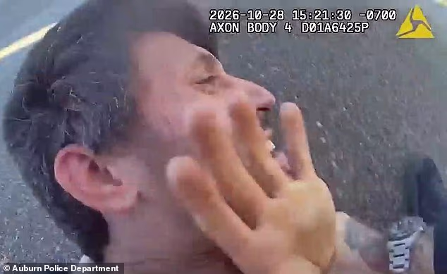 Police bodycam footage captures a close-up of Valles lying on the road during the violent arrest, which his family says left him with a concussion and other injuries