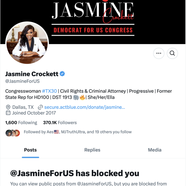 Race-Obsessed (D) Rep. Jasmine Crockett on Hispanics: “They can barely vote!”