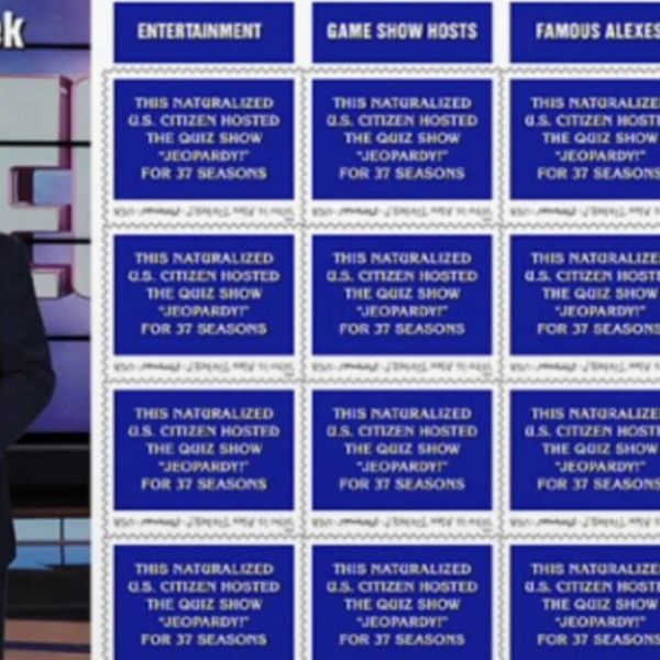 US Post Office Honors Alex Trebek With New Stamps That Look Like Jeopardy Questions